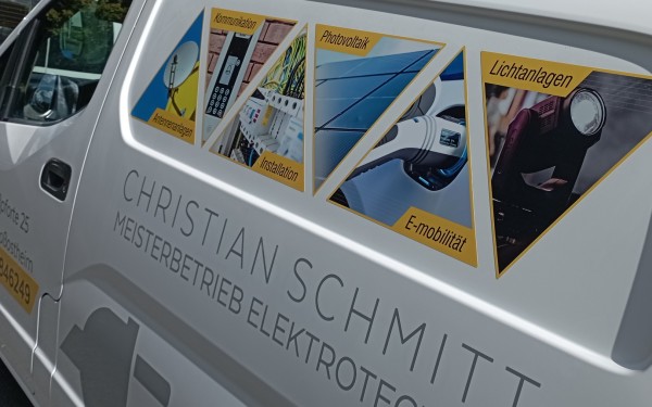 Autobeschriftung für Christian Schmitt Elektrotechnik